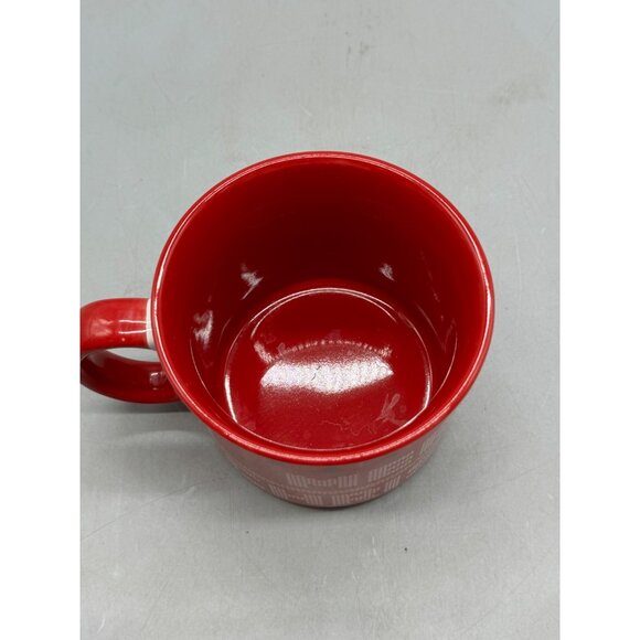 Snoopy Christmas Coffee Mug Gibson Red & White Ceramic Peanuts Holiday READ - Picture 7 of 7